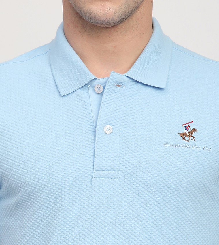 Logo Embroidered Short Sleeves Polo T-Shirt