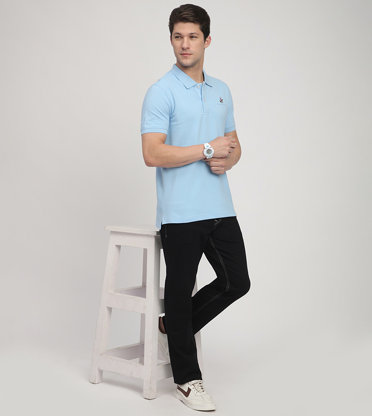 Logo Embroidered Short Sleeves Polo T-Shirt