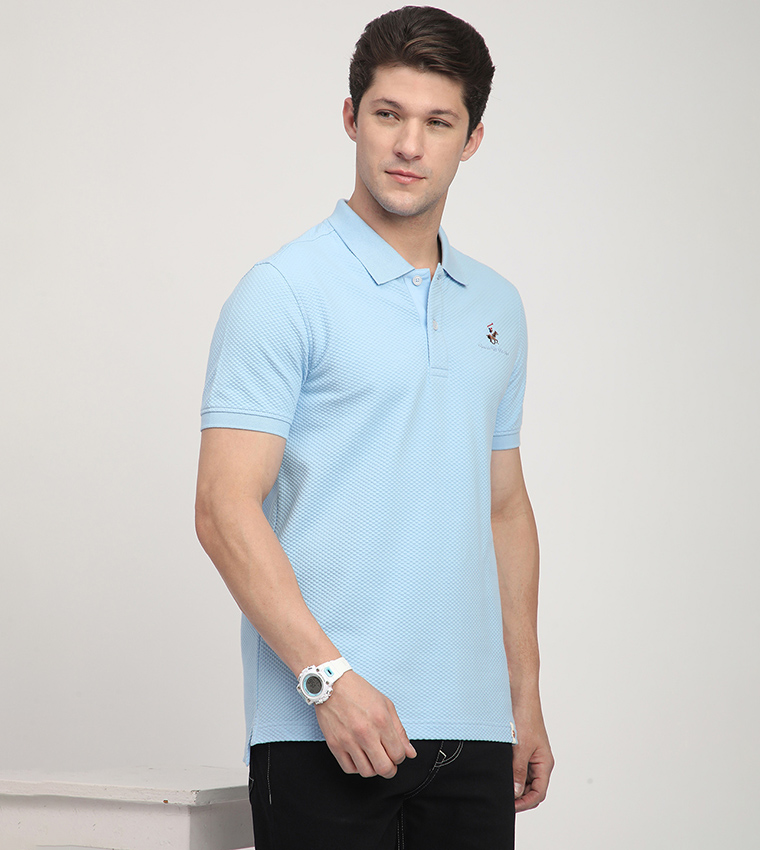Logo Embroidered Short Sleeves Polo T-Shirt