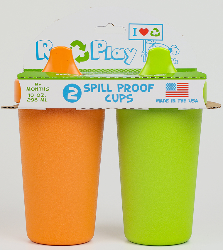 Re-Play Baby Sippy Cups for Toddlers, 2pk Kids No Spill Sippy Cup, Pink  Blush