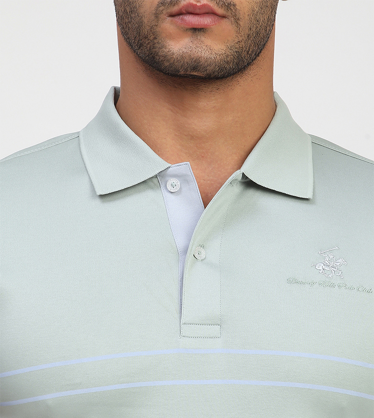 Logo Embroidered Short Sleeves Polo T-Shirt