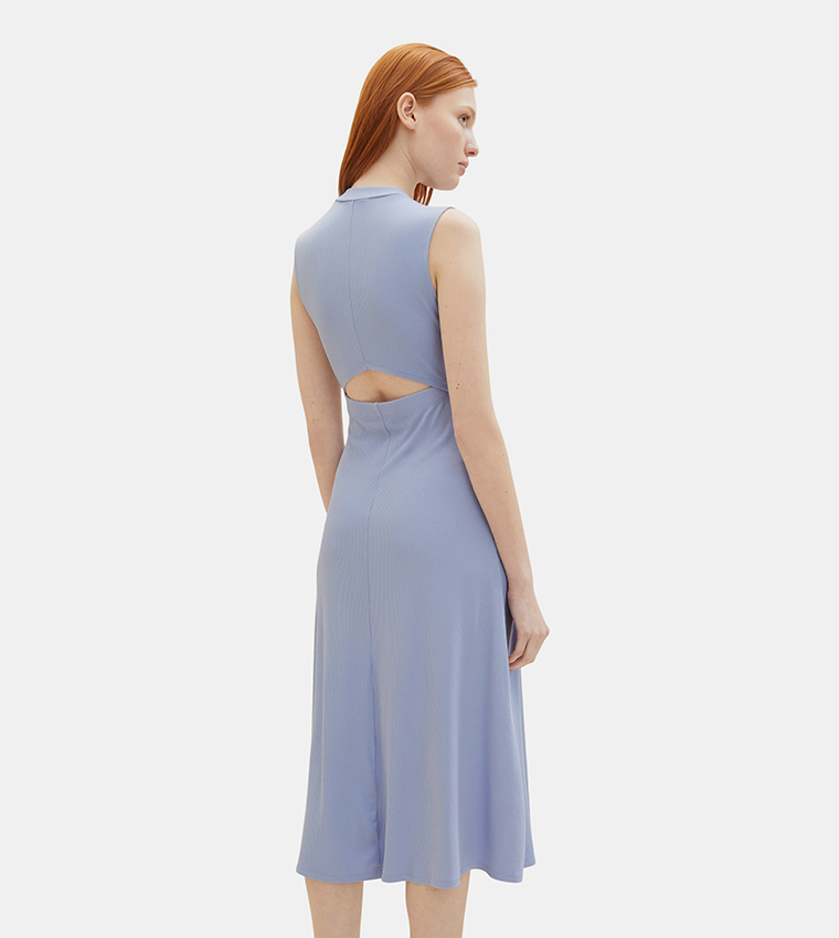 Cut-Out Back A-Line Dress