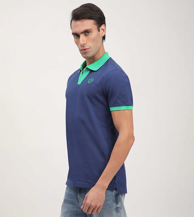 Logo Embroidered Short Sleeves Polo T-Shirt