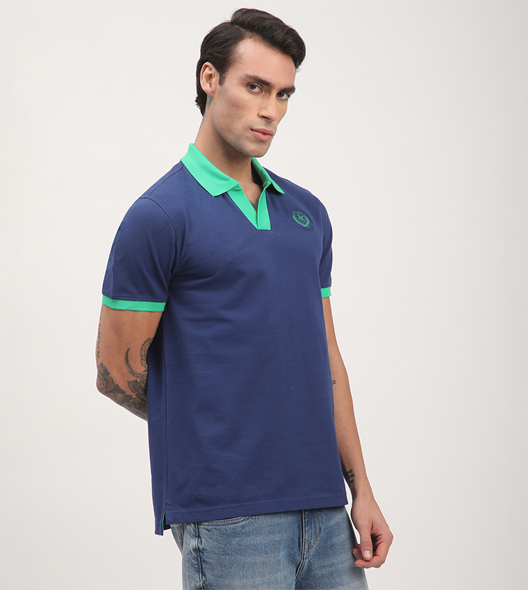 Logo Embroidered Short Sleeves Polo T-Shirt