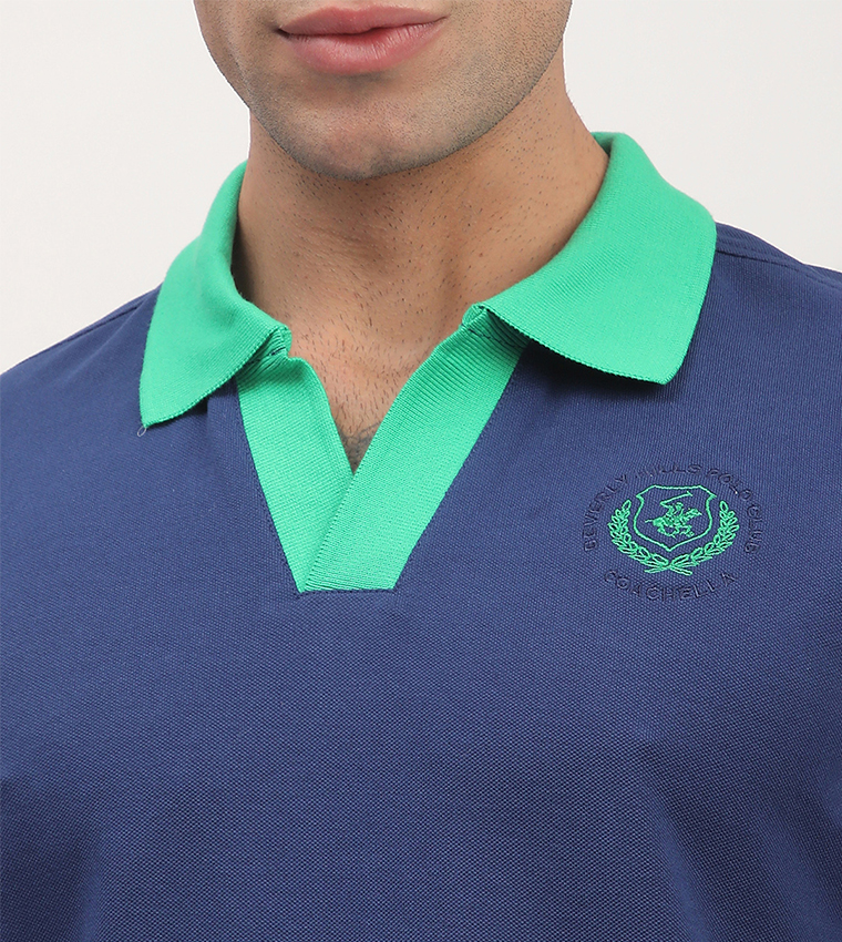 Logo Embroidered Short Sleeves Polo T-Shirt