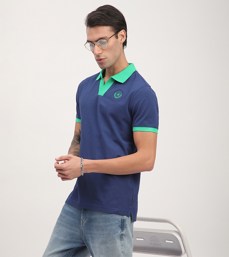 Logo Embroidered Short Sleeves Polo T-Shirt