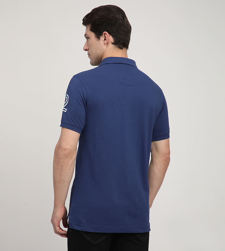 Logo Embroidered Short Sleeves Polo T-Shirt