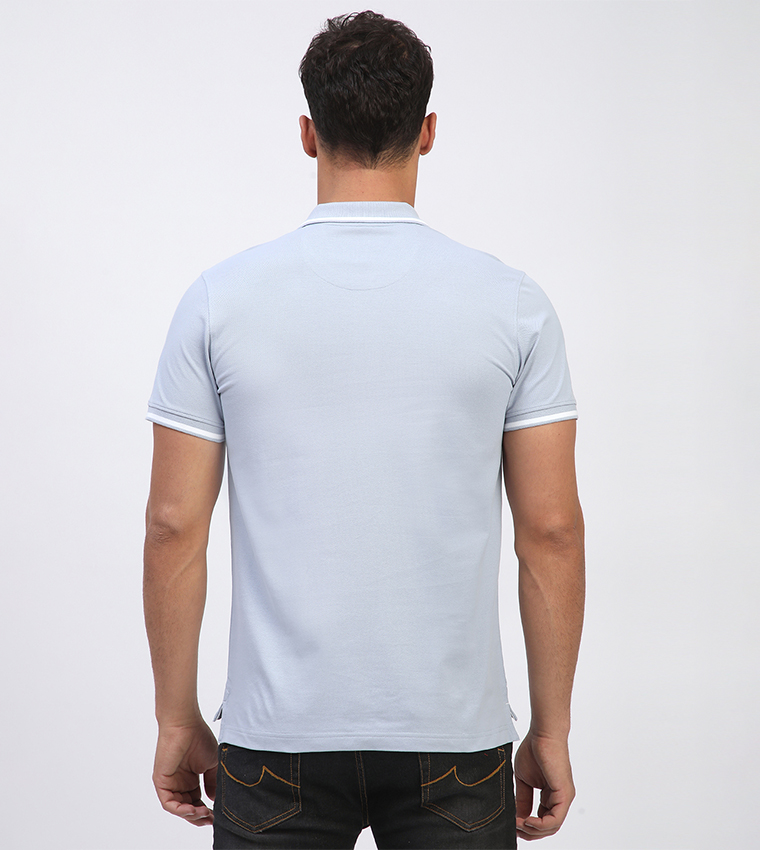 Logo Embroidered Short Sleeves Polo T-Shirt