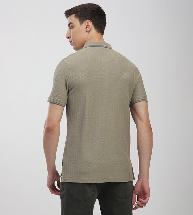 Logo Embroidered Short Sleeves Polo T-Shirt