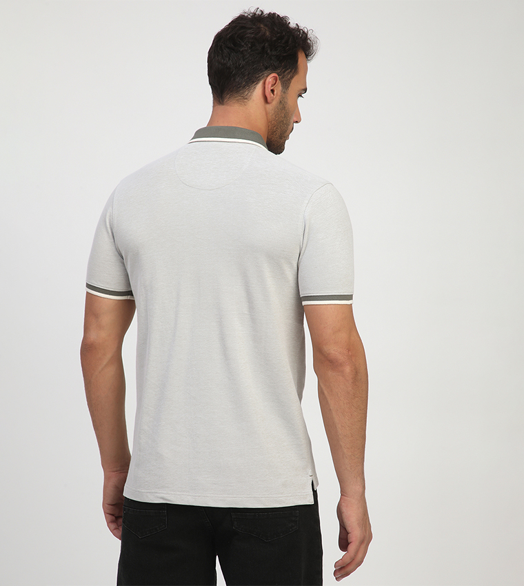 Logo Embroidered Short Sleeves Polo T-Shirt