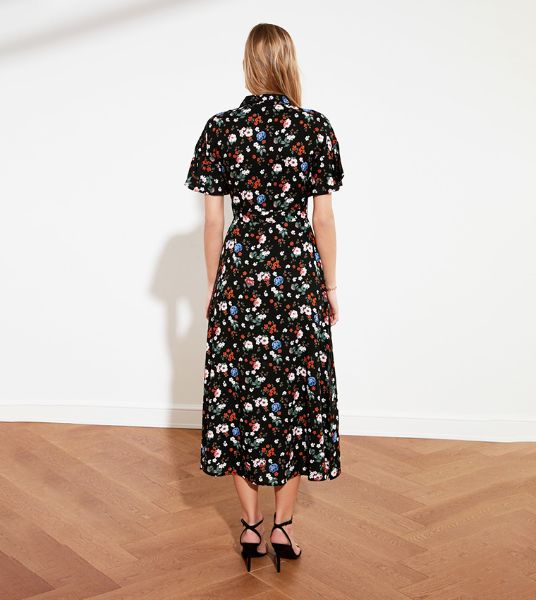 trendyol polka dot dress