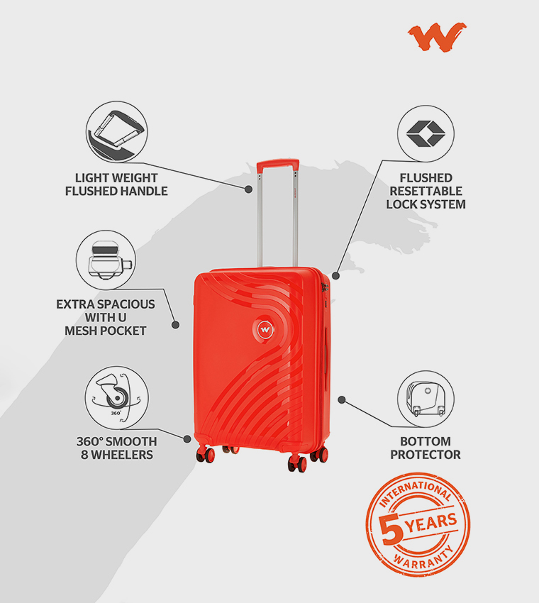 ONYX Logo Detail Hardshell Spinner Trolley Bag