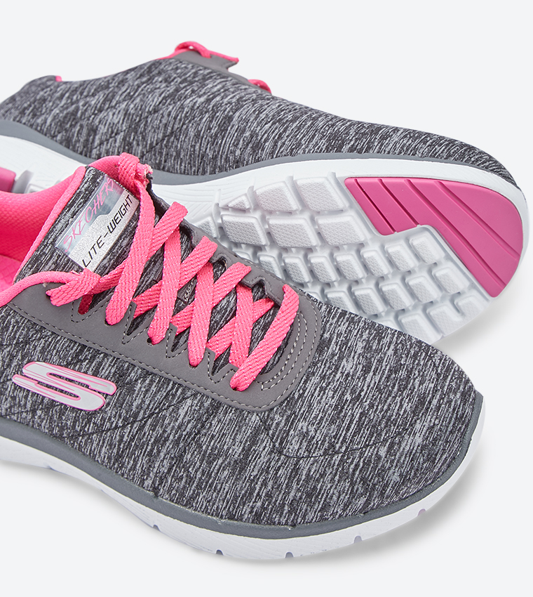 Buy Skechers Flex Appeal 3 0 Insiders Lace Up Sneakers Pink In Pink