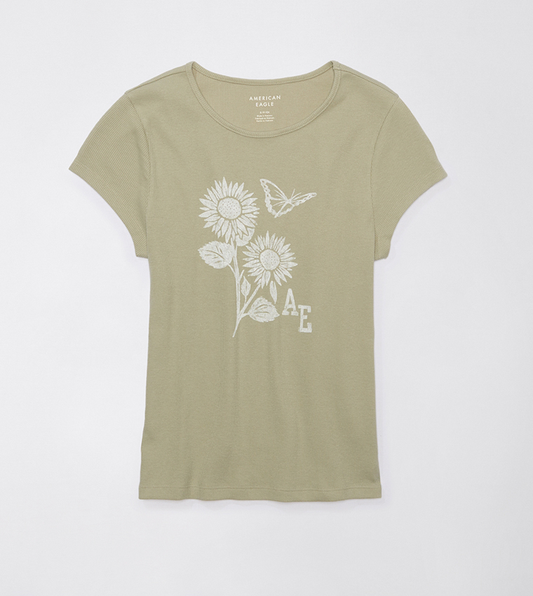 American eagle green t shirt hotsell