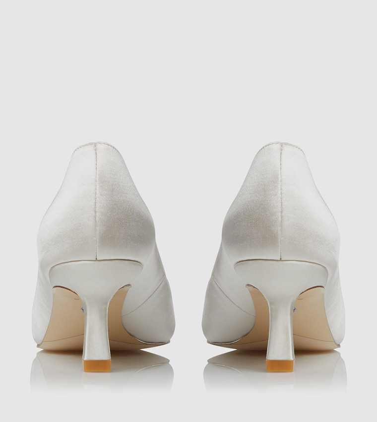 Buy Dune London Blisse Embellished Brooch Heels In White 6thStreet UAE