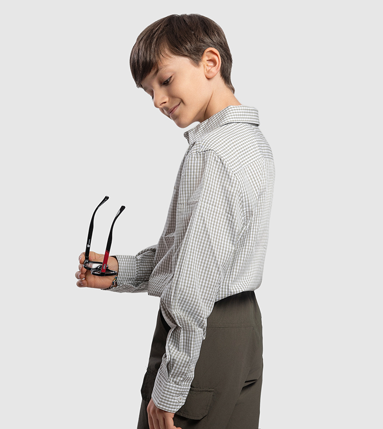 Logo Embroidered Long Sleeves Shirt
