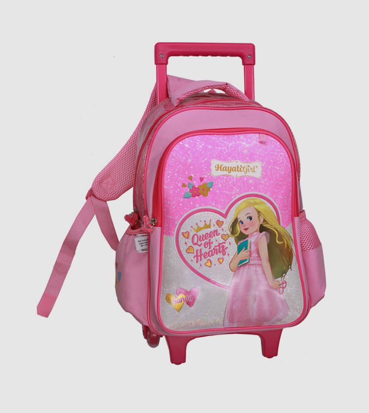 Hayati Girl Trolley Bag 2 Main Compartments And 2 Side Pockets