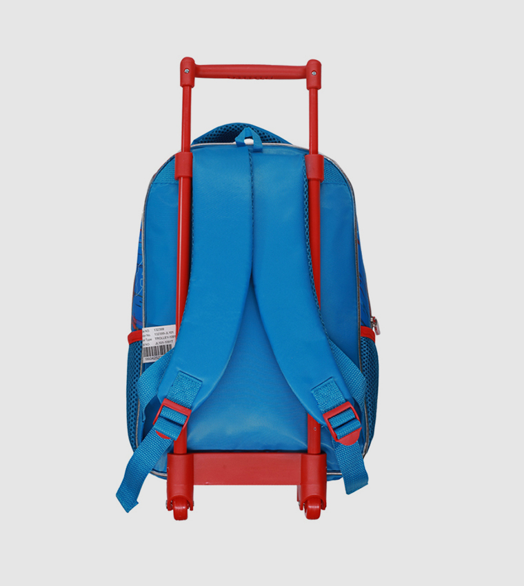 Justice Leauge Trolley Bag 2 Main Compartments And 2 Side Pockets