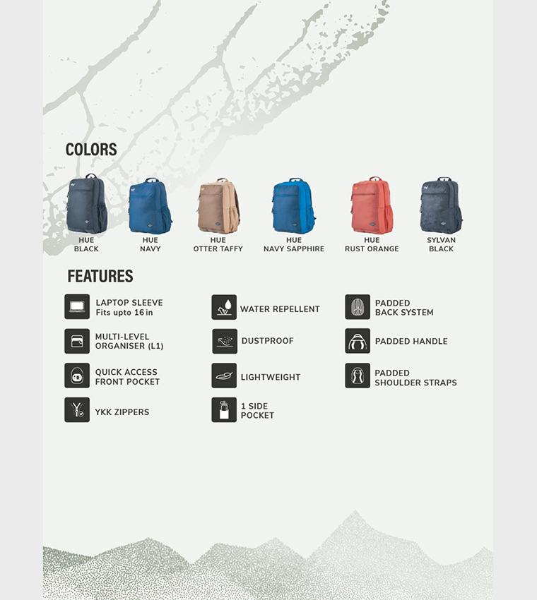 ANDES 35 HUE Logo Detail Backpack
