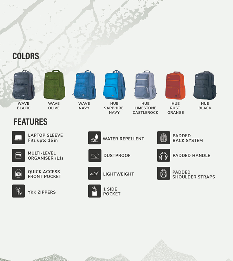 Andes 42 Wave Patterned Backpack