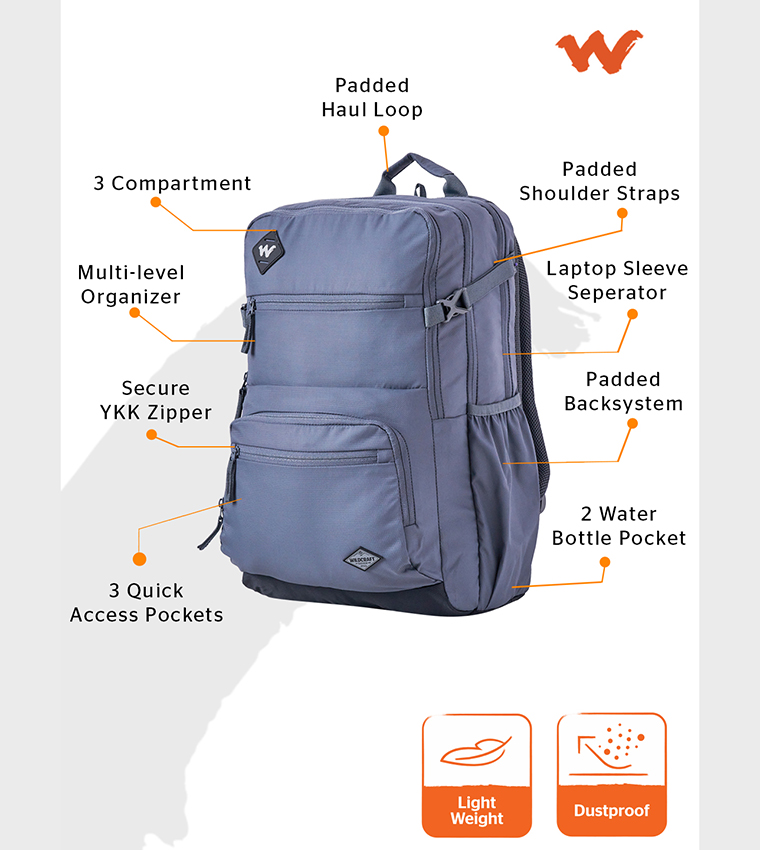 ANDES 45 LP HUE Logo Detail Backpack