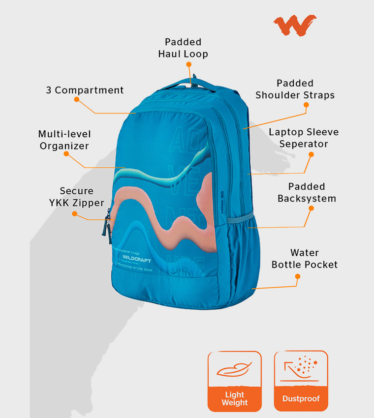 ATLAS 40 BAUGASM Printed Backpack
