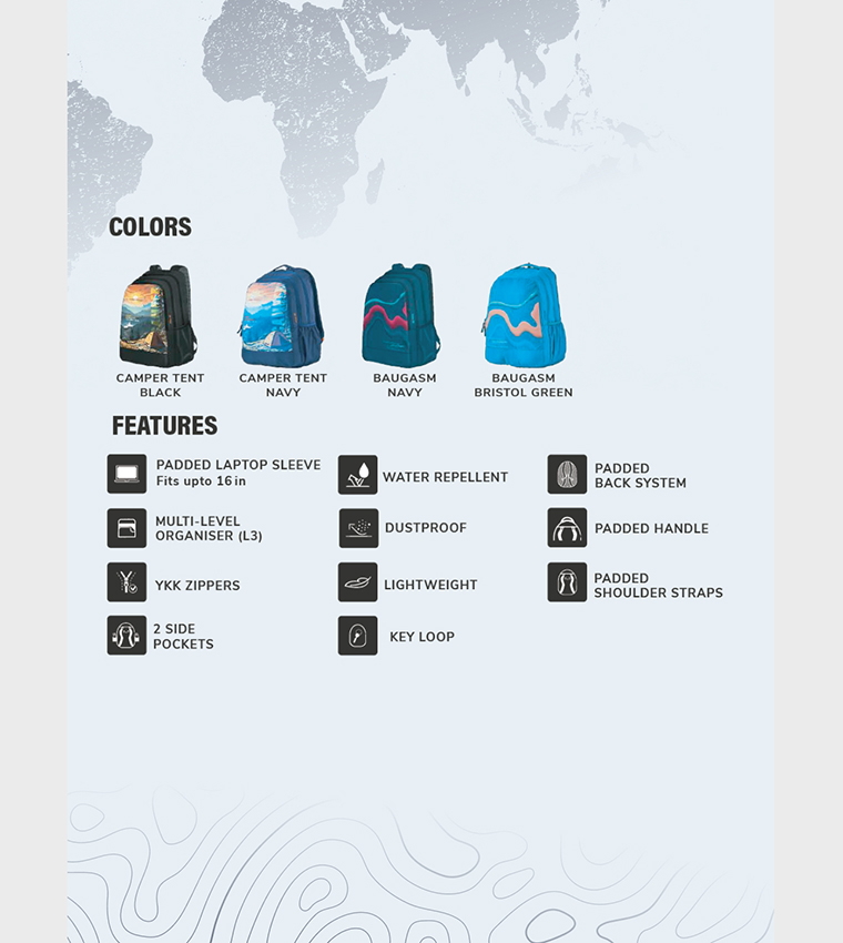 ATLAS 40 BAUGASM Printed Backpack