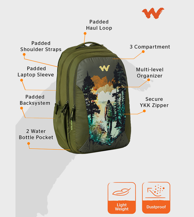 ATLAS 45 LP CAMPER Printed Backpack