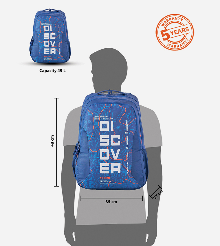 ATLAS 45 LP DISCOVER Printed Backpack