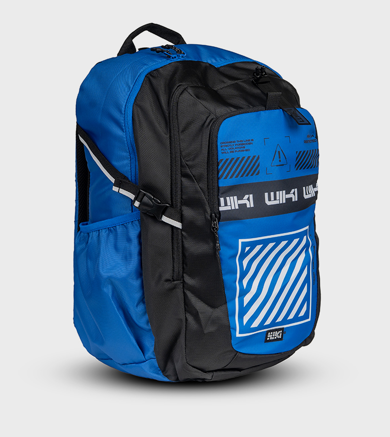 حقيبة ظهر ترايب بسحاب وطبعة