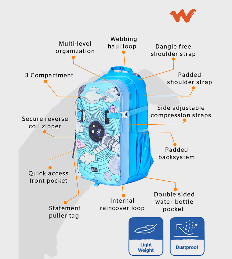 Tribe 3 Space Printed Backpack