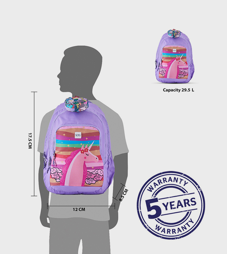 Unicorn Printed Backpack