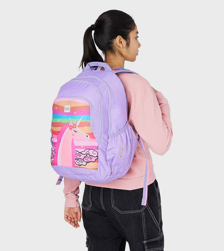 Unicorn Printed Backpack