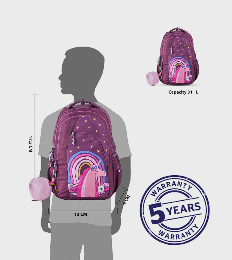 Unicorn Printed Backpack