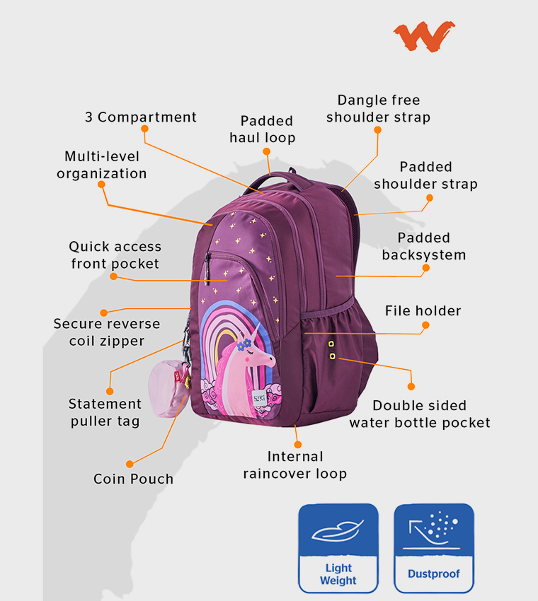 Unicorn Printed Backpack