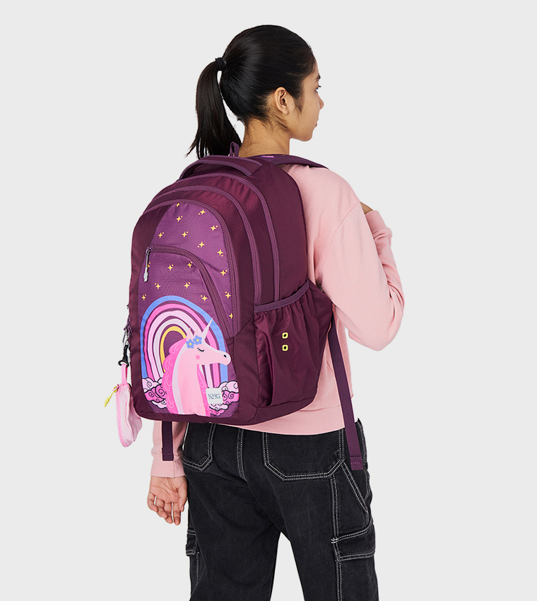 Unicorn Printed Backpack