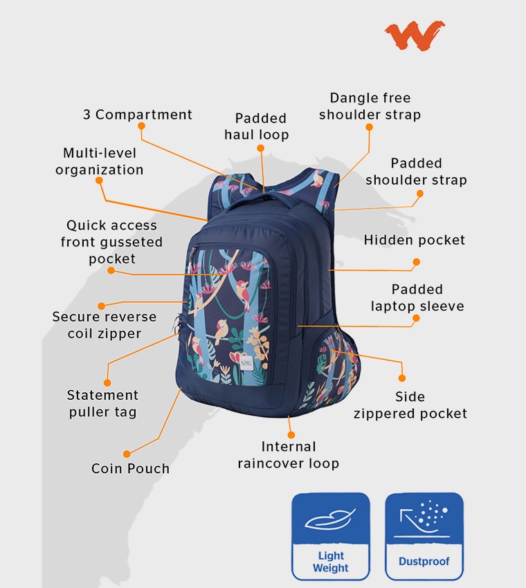 Tropical Printed Backpack