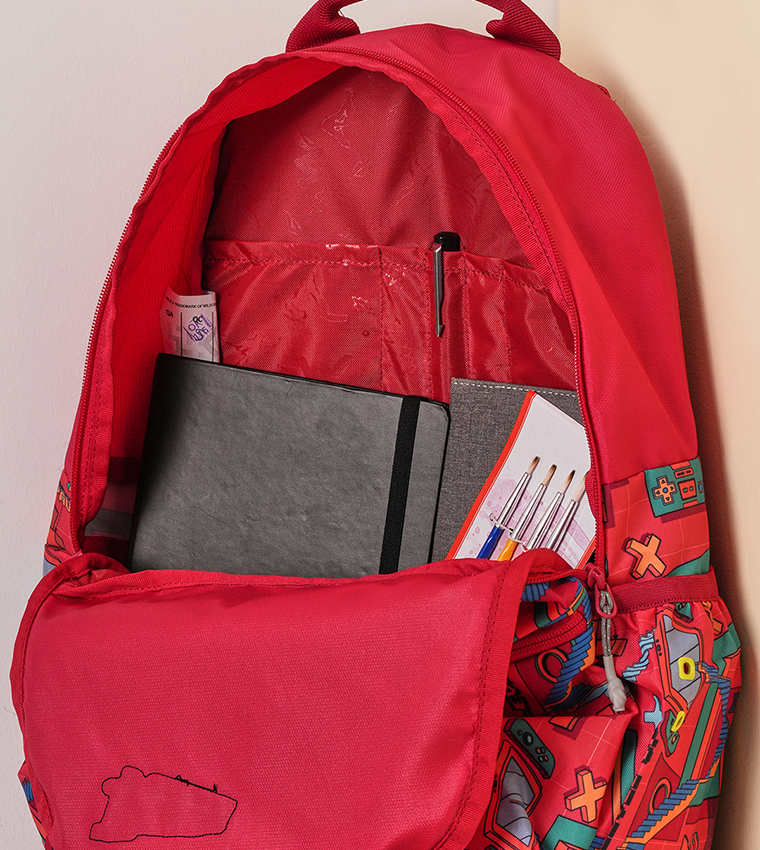 Pack Game On Printed Backpack