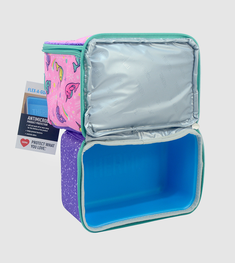  Babygrow Dual Lunch Kit With Ldpe Liner-Narwhals In Space