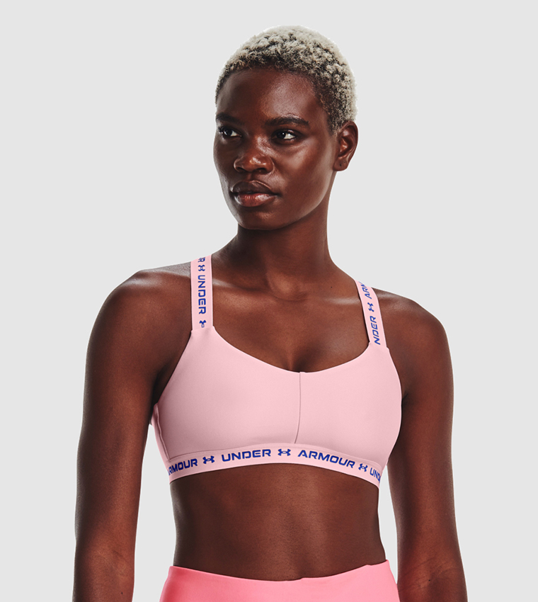 Under armour sports bra sales cross back