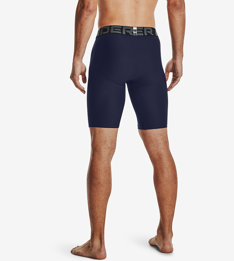 Buy Under Armour HeatGear® Pocket Detail Long Shorts In Navy