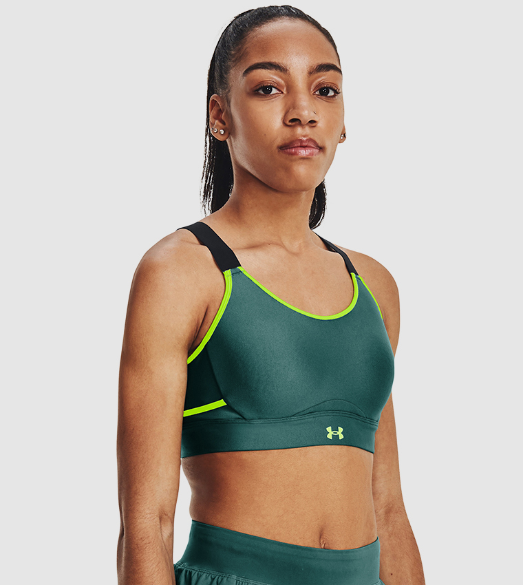 Buy Under Armour UA Infinity Crossback High Impact Sports Bra In Green