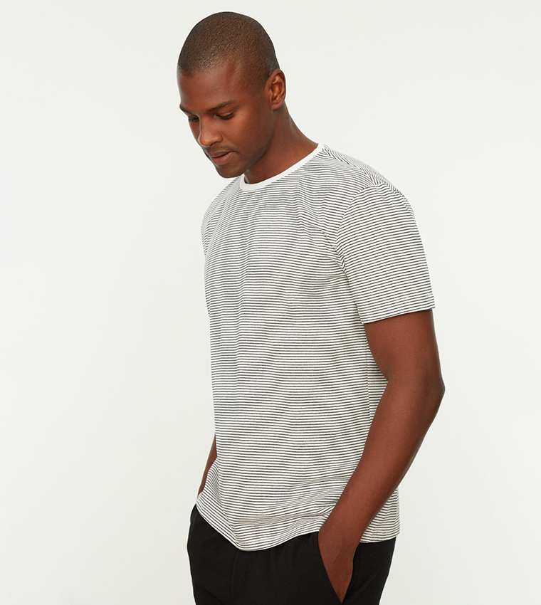 Buy Trendyol Regular Fit Casual T Shirt In White