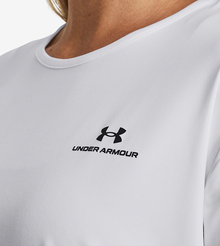 Under Armour White Ivory Active T-Shirt Size XL - 53% off