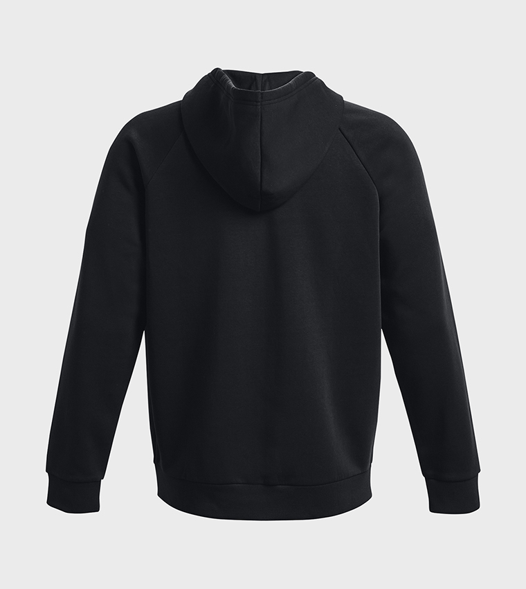 Buy Under Armour Logo Detail Hooded Zippered Jacket In Black 6thStreet Saudi Arabia