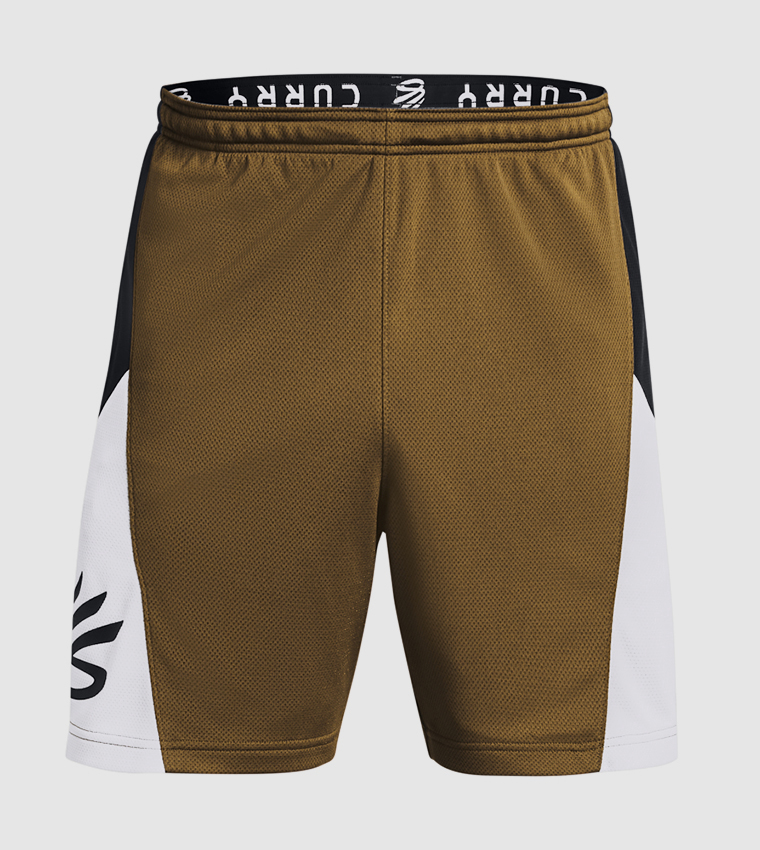 Buy Under Armour Curry Splash Color Block Active Shorts In Brown 6thStreet UAE