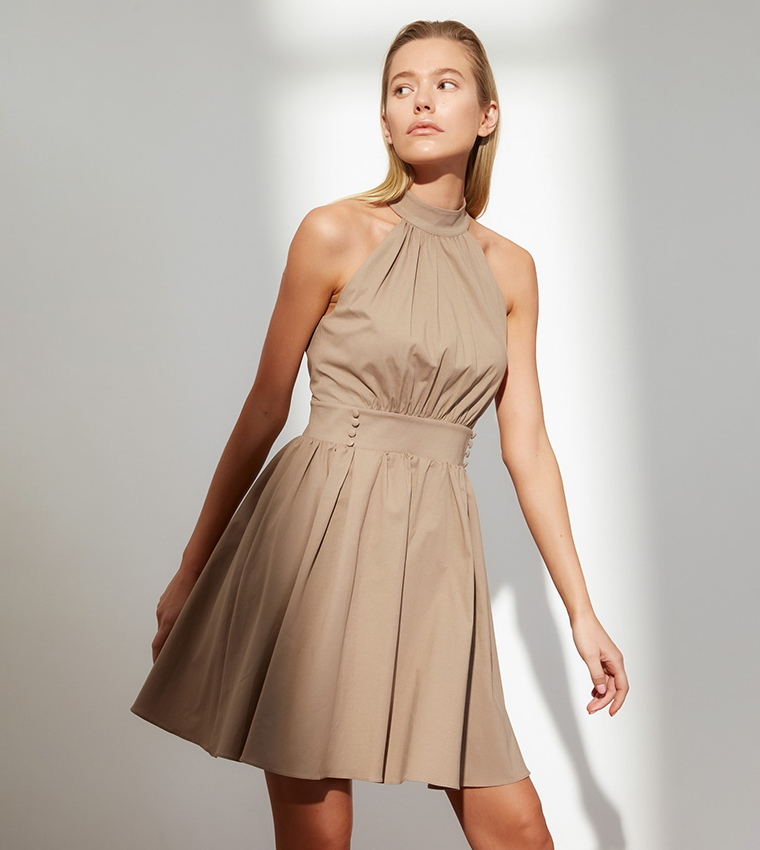 Tan hotsell casual dress