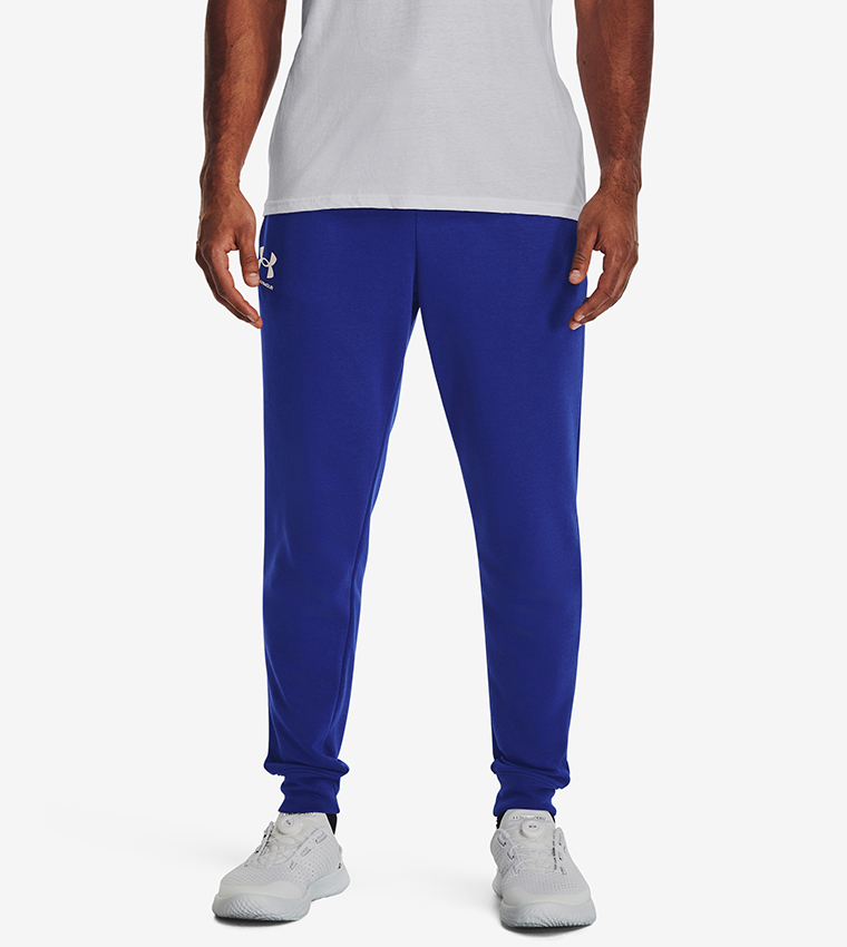 Buy Under Armour Rival Terry Joggers In Blue