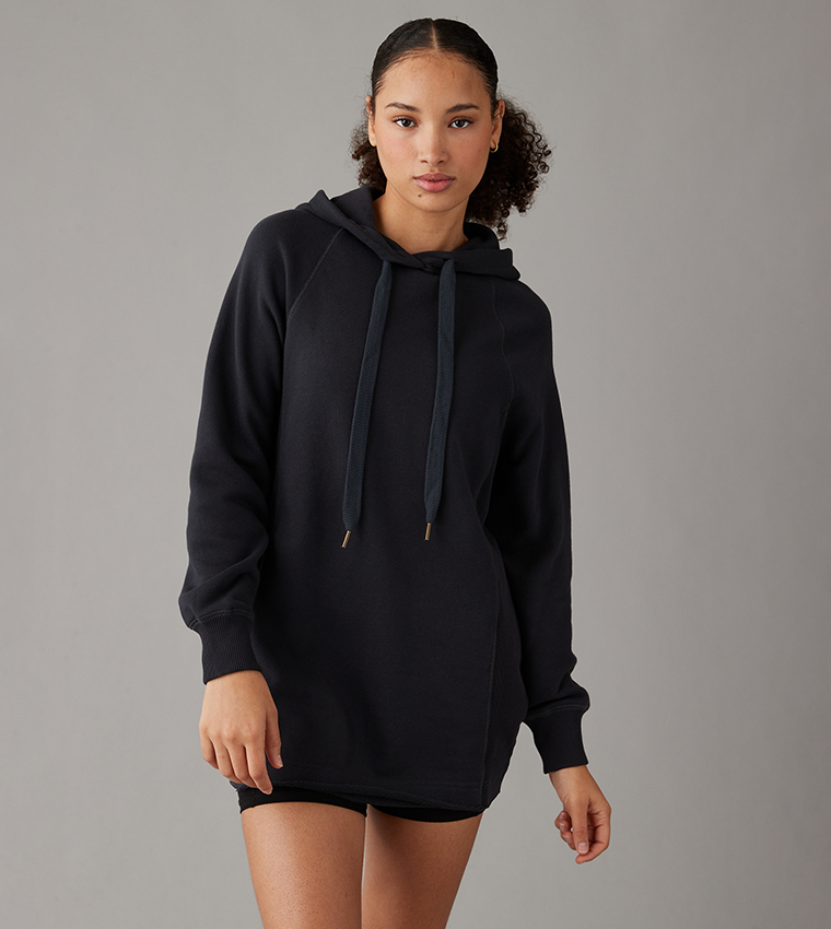 Fleece Hooded Sweatdress