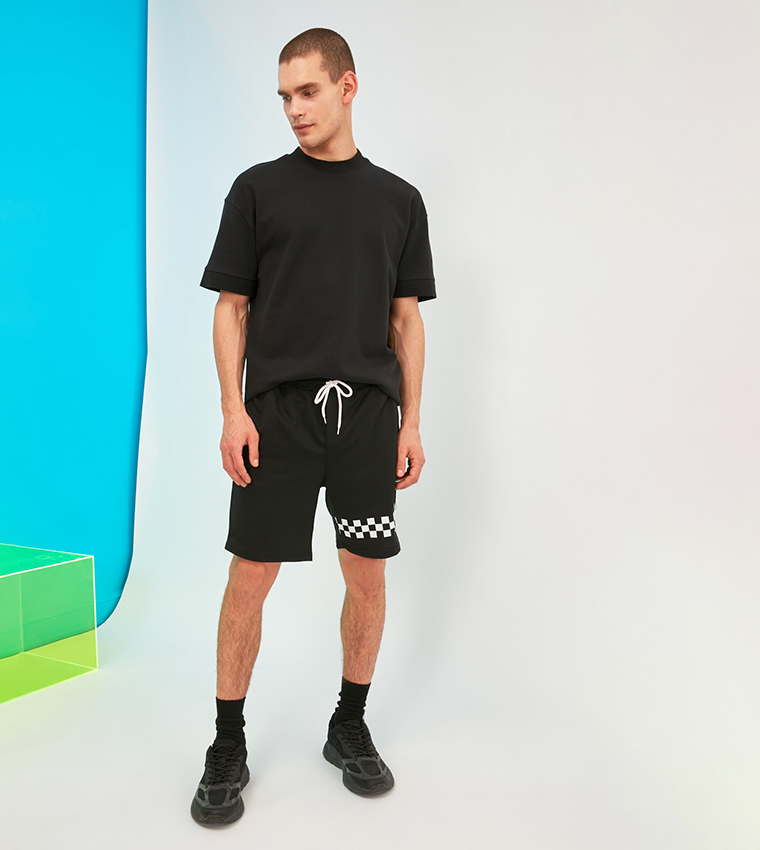 Buy Trendyol Regular Fit Shorts In Black
